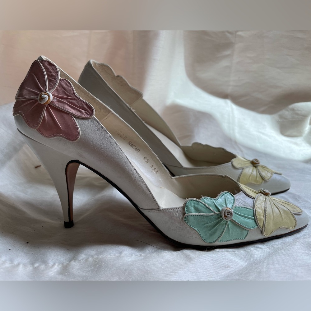 VTG Leather high heels by Robertlina SZE 8.5